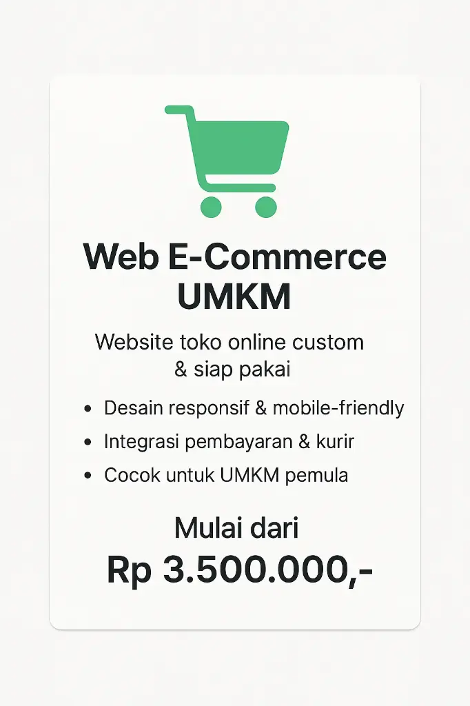 Web E-Commerce UMKM