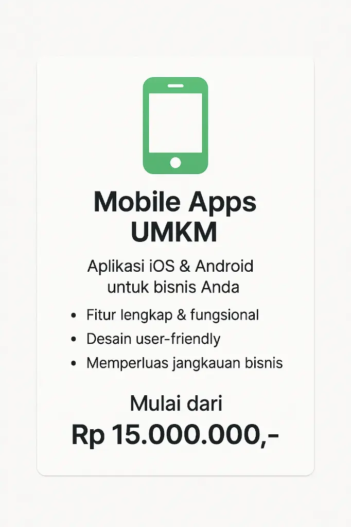 Mobile Apps UMKM