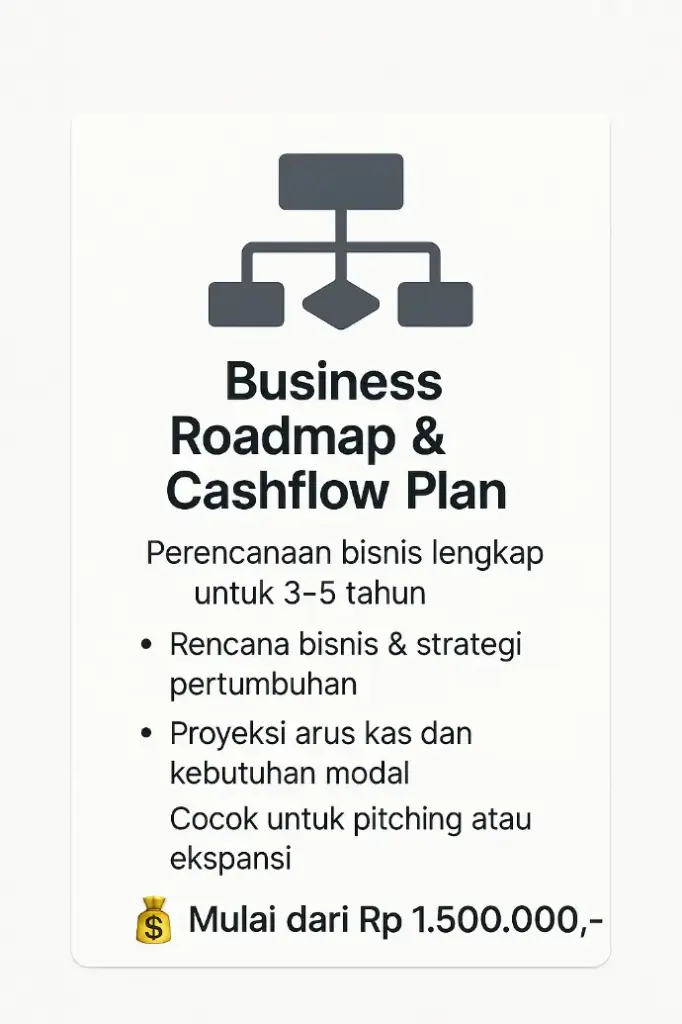 Business Roadmap & Cashflow Plan Perencanaan bisnis lengkap untuk 3–5 tahun